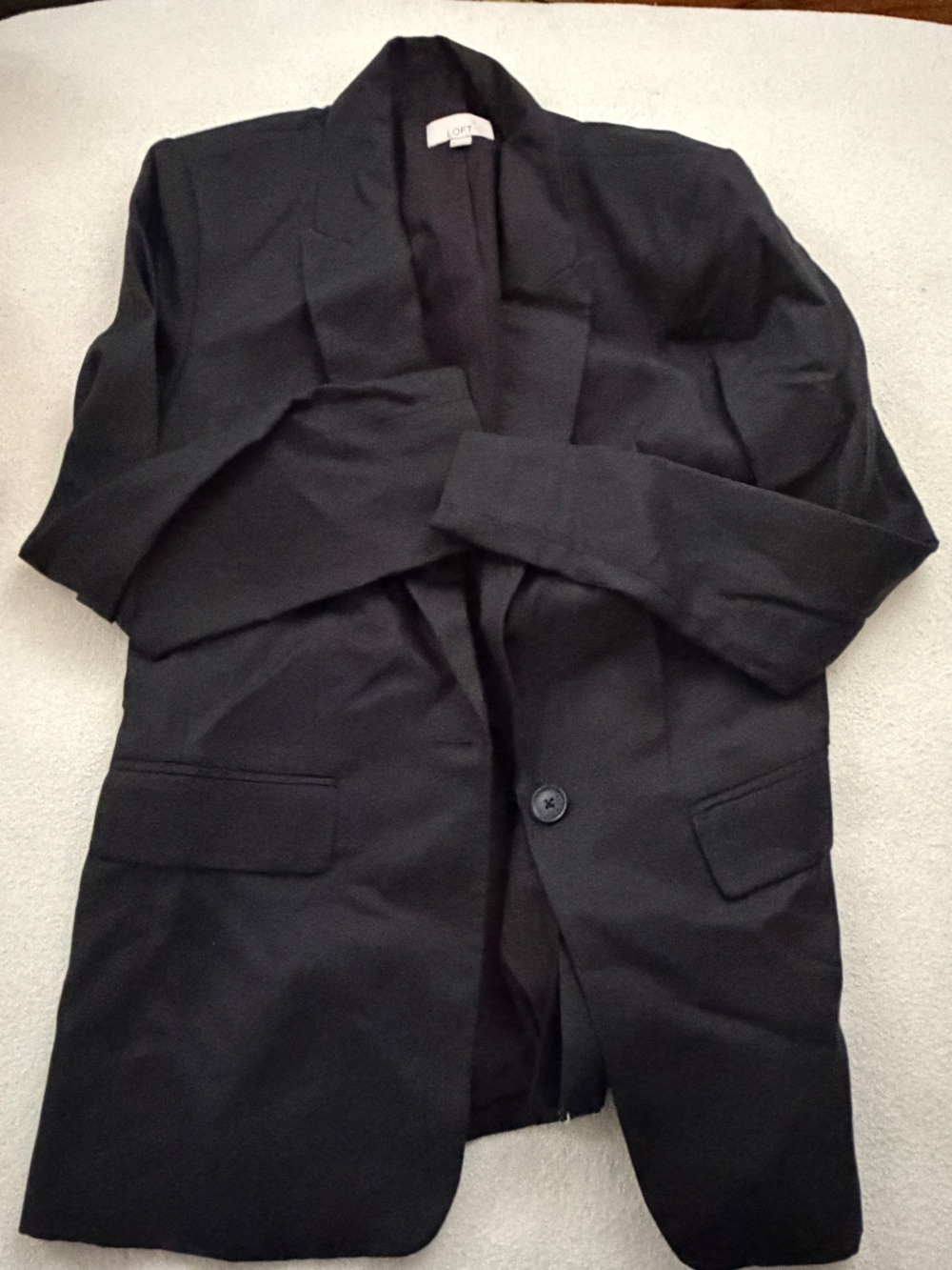 LOFT Black Linen Women's Blazer
